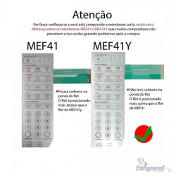 Membrana Teclado Microondas Electrolux Mef41y 